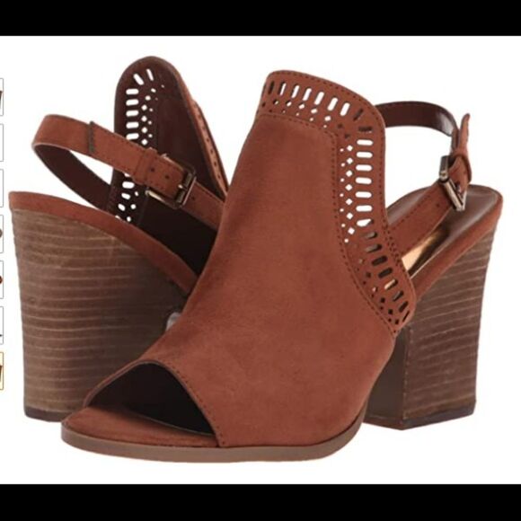 Carlos by Carlos Santana Sandal Women's Size 8 Brown Block Heel Open Toe - Picture 3 of 11